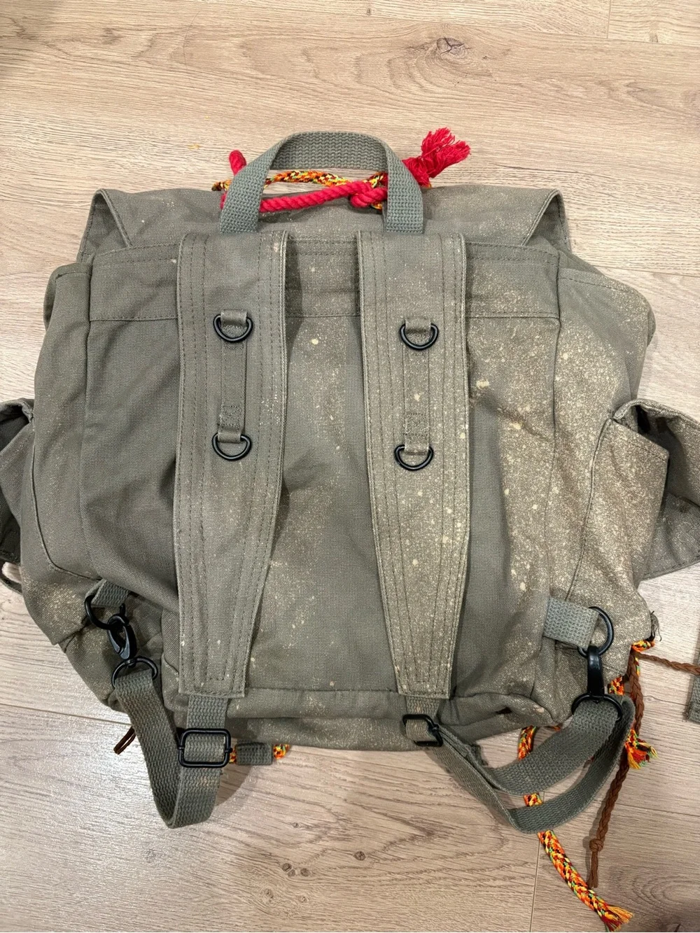 Free people embellished utility backpack